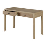 wood and rattan console table Hudson Home