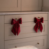 Red Velvet Hanging Bow