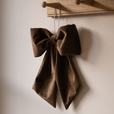 Brown Velvet Hanging Bow