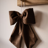 Brown Velvet Hanging Bow