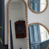 Nora Round Wooden Mirror