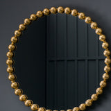 Bellagio Gold Bobble Round Mirror