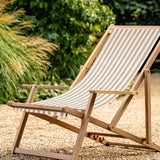 Greta Clay Stripe Deckchair