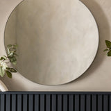 Silver Round Mirror