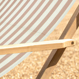 Greta Clay Stripe Deckchair