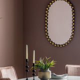 Bellagio Gold Bobble Oblong Mirror