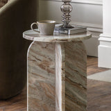 Atrani Marble Side Table Leopard