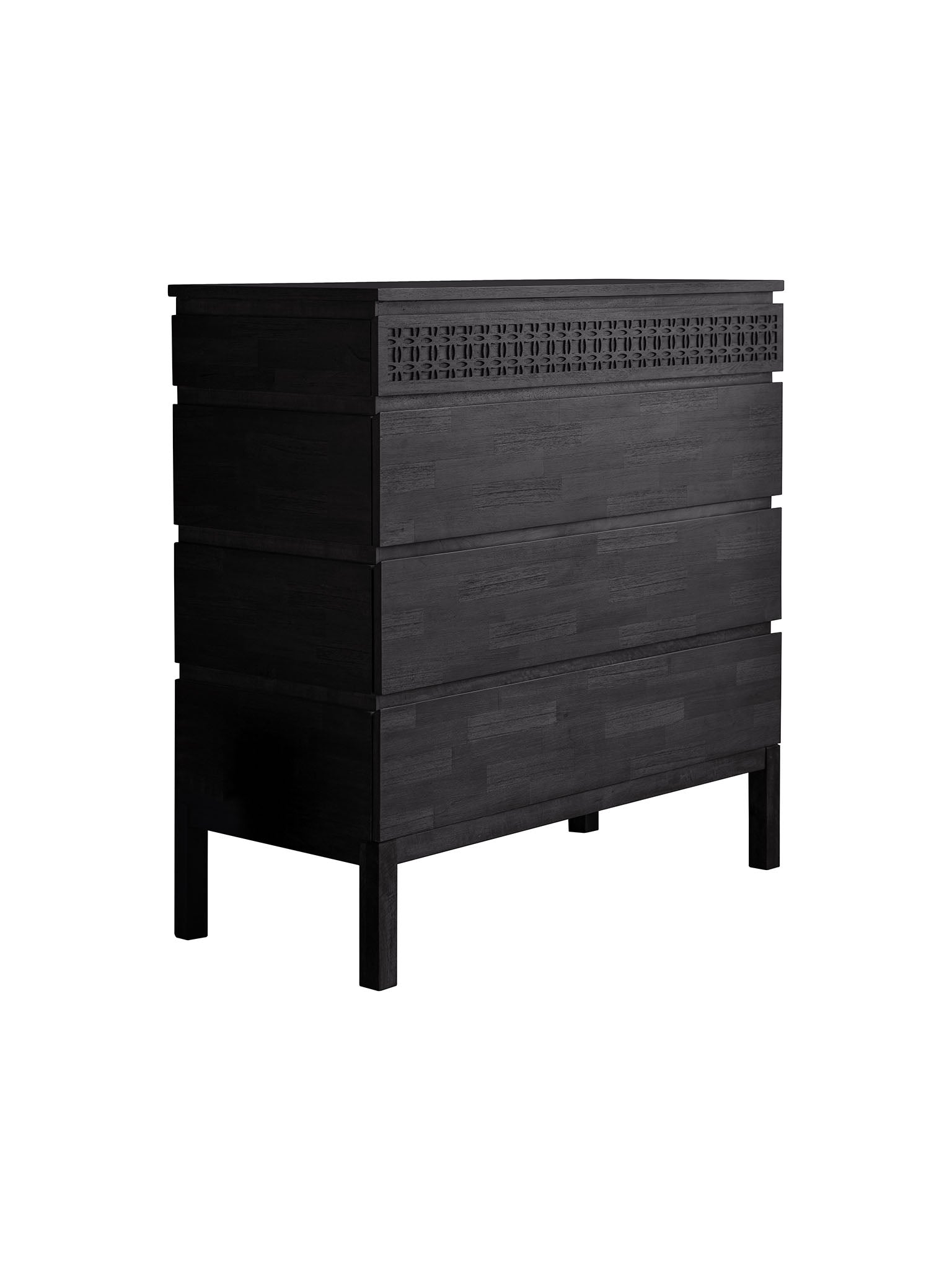 Agra Four Drawer Chest  in Teak, Mahogany, Mindy Ash and Mango Wood