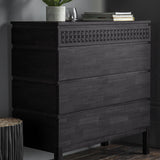 Agra Four Drawer Chest  in Teak, Mahogany, Mindy Ash and Mango Wood