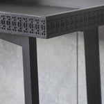 Console Table with patterned frieze