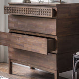 Agra Four Drawer Chest  in Teak, Mahogany, Mindy Ash and Mango Wood