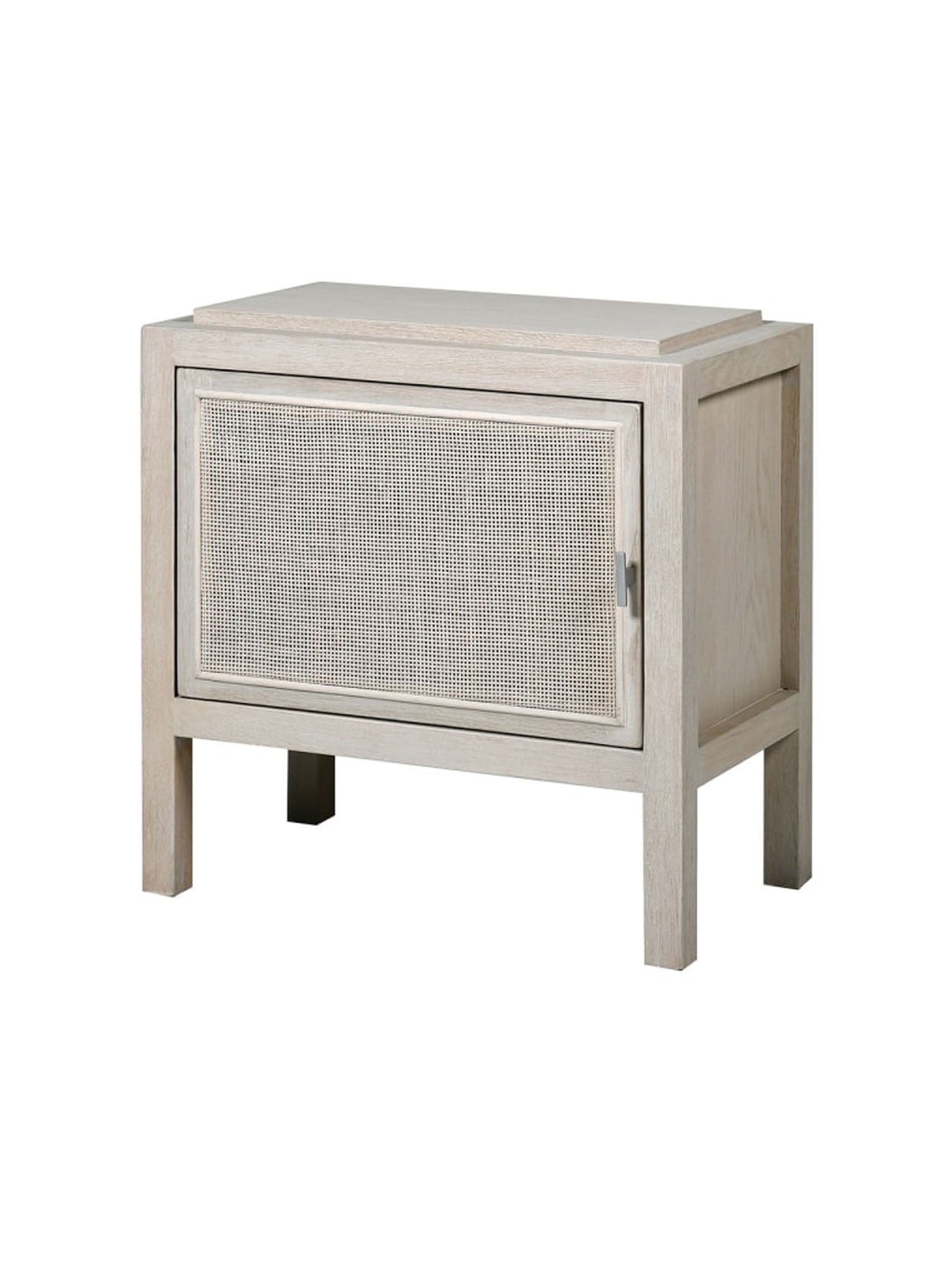 Solero White-Wash Rattan Right Bedside