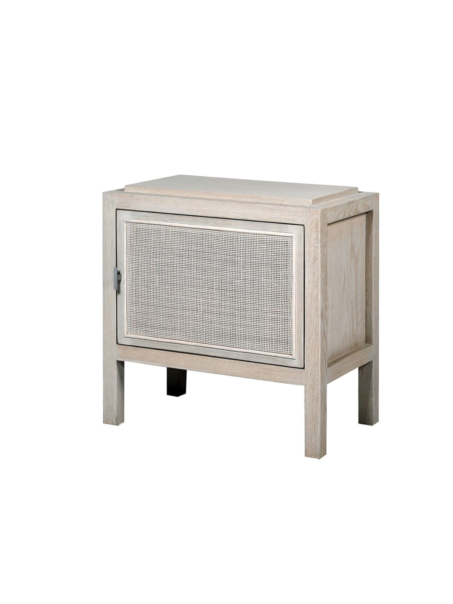 Solero White-Wash Rattan Left Bedside