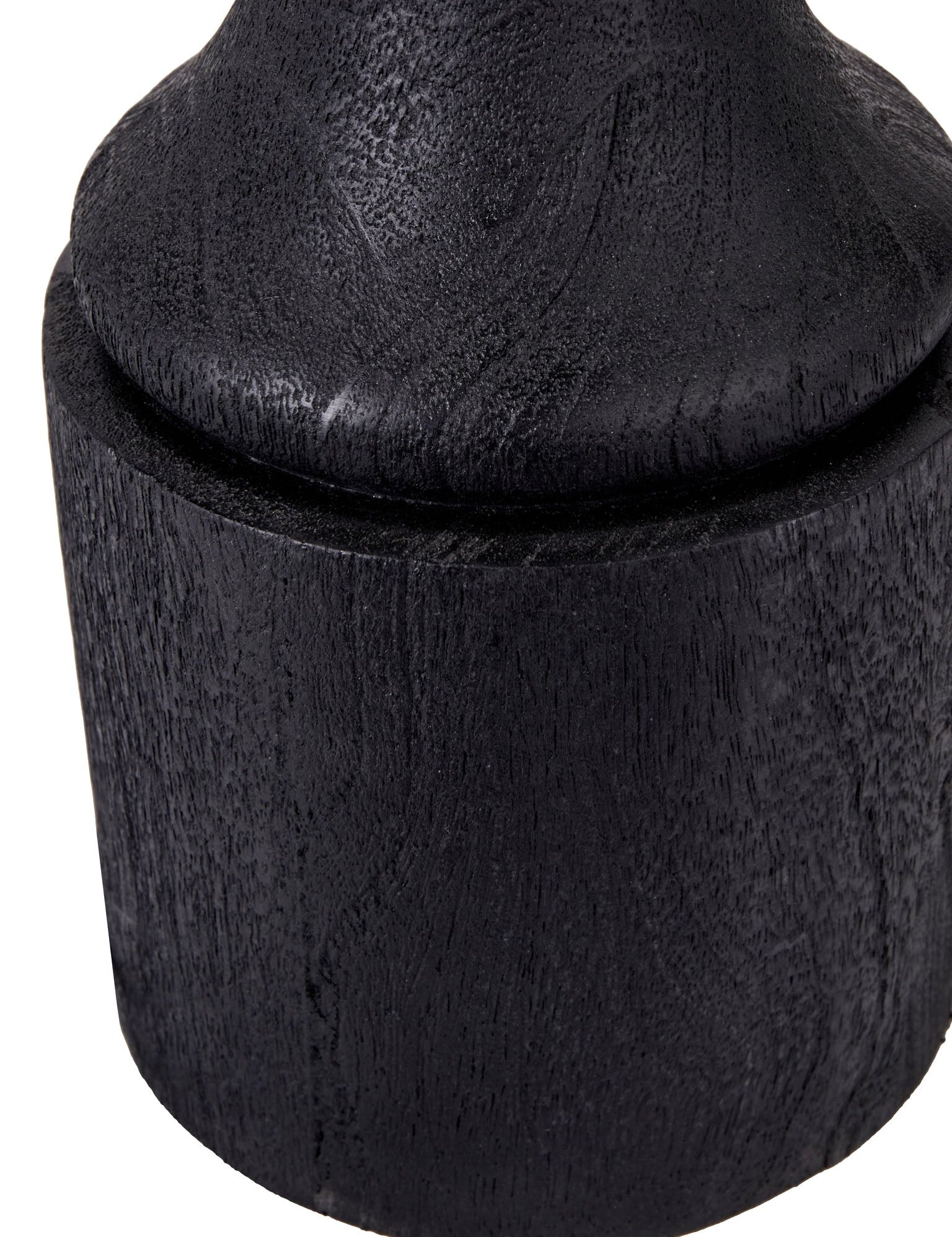 Marlina Black Wood Table Lamp