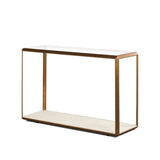 Emily Console Table with Antique Style Brass Surround