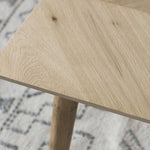 Oak cofffee table with chevron design