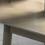 Oak Extendable Dining Table with chevron design