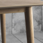 Broadway oak dining table for 6 chevron design