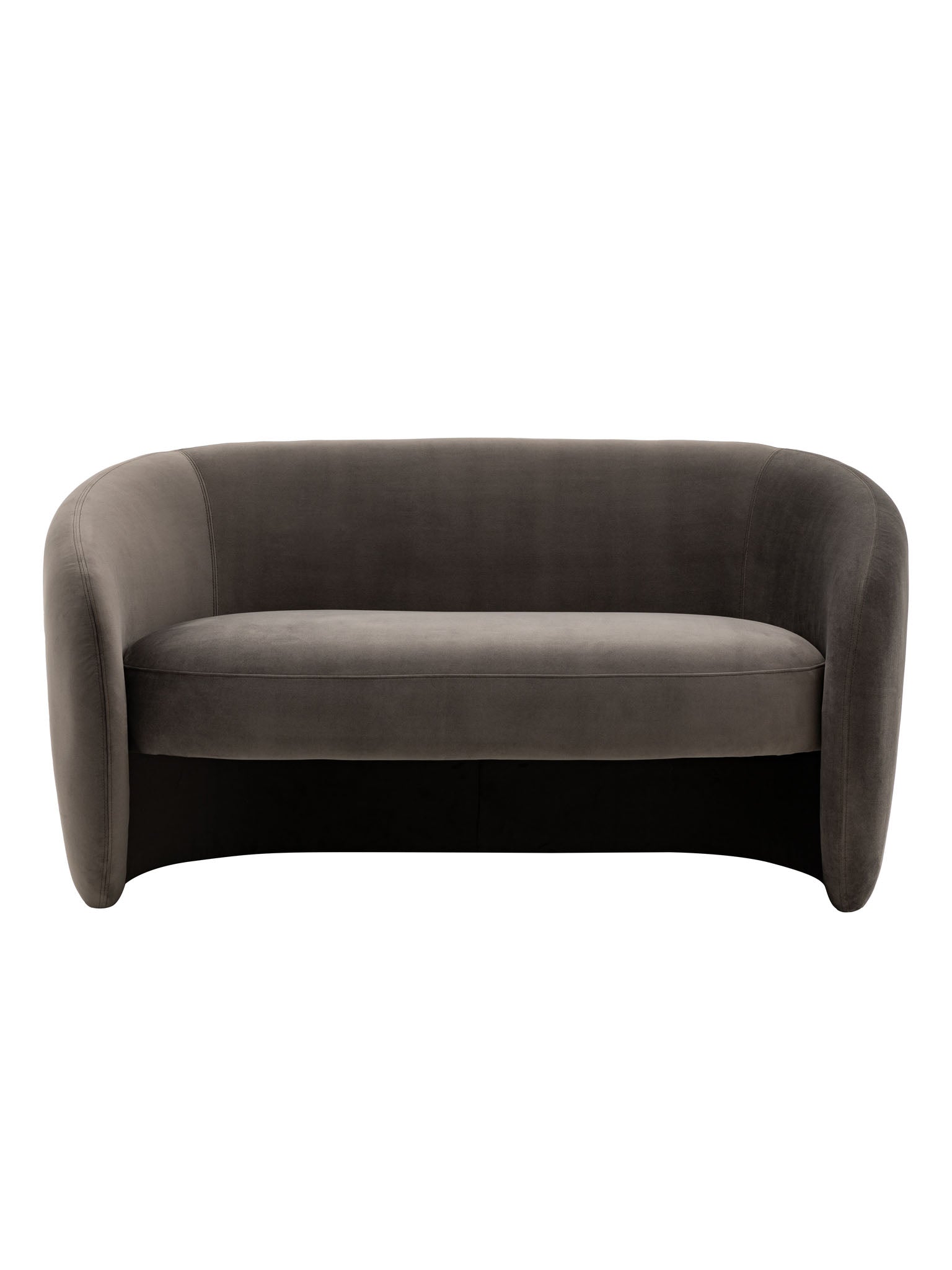 Curved Sofa in Espresso