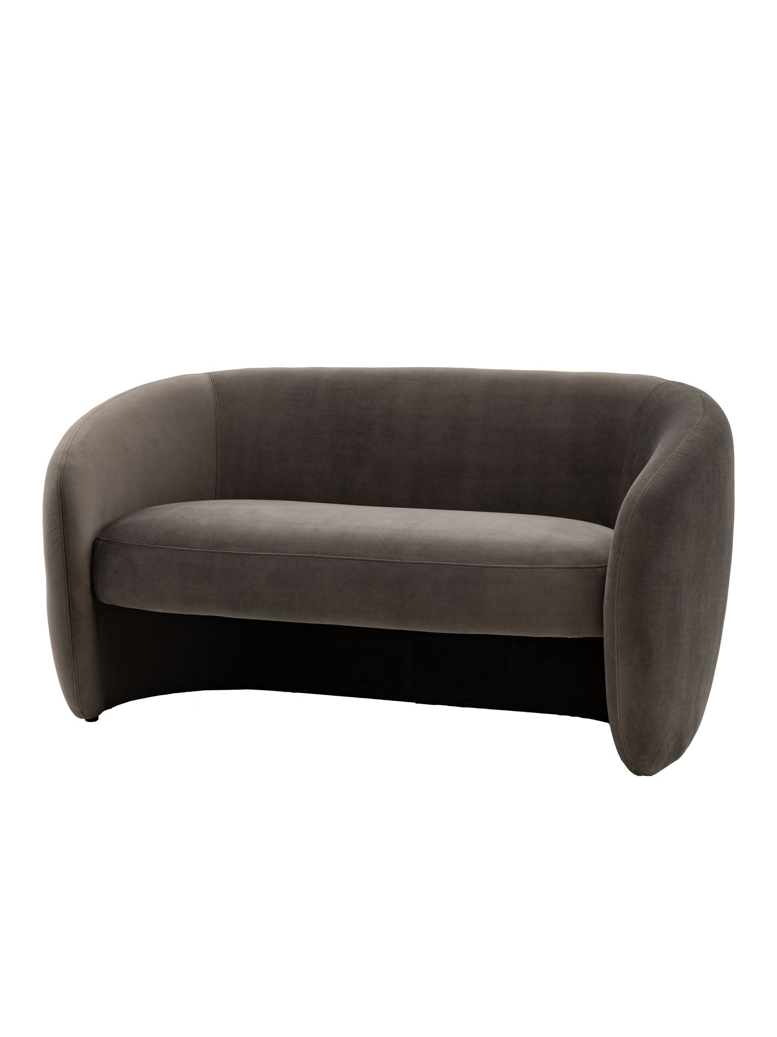 Curved Sofa in Espresso