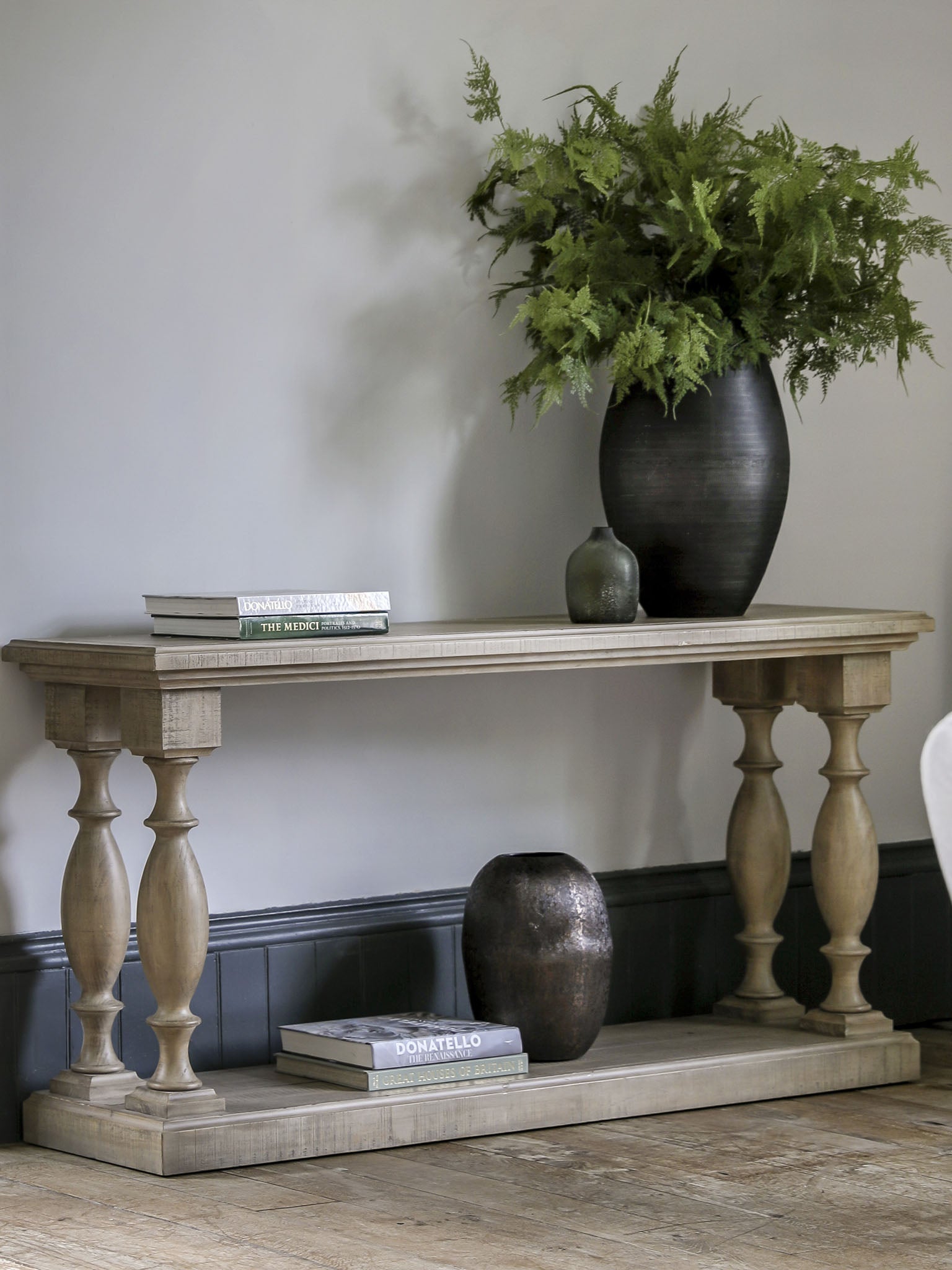 Rustic Pine Console Table