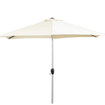 This 2.7m Parasol features a tilt and crank mechanism, for easy adjustment of the parasol.