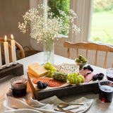 Vintage Wooden Platter with Legs