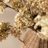 Elara Vase with Faux Blush Stems
