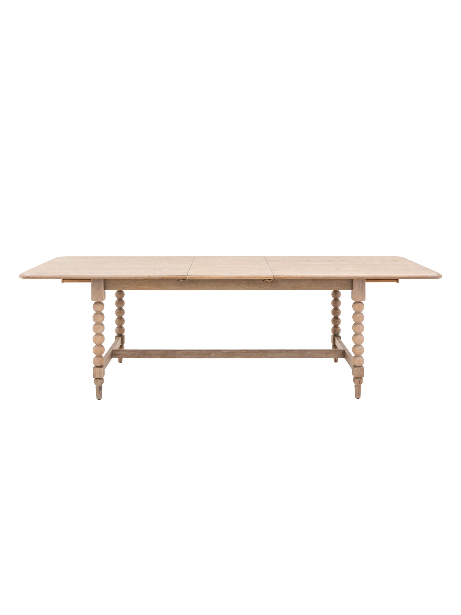 Extendable dining table with bobbing table legs