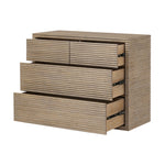 Ribbed Willow oak chest of drawers