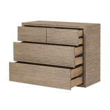 Ribbed Willow oak chest of drawers