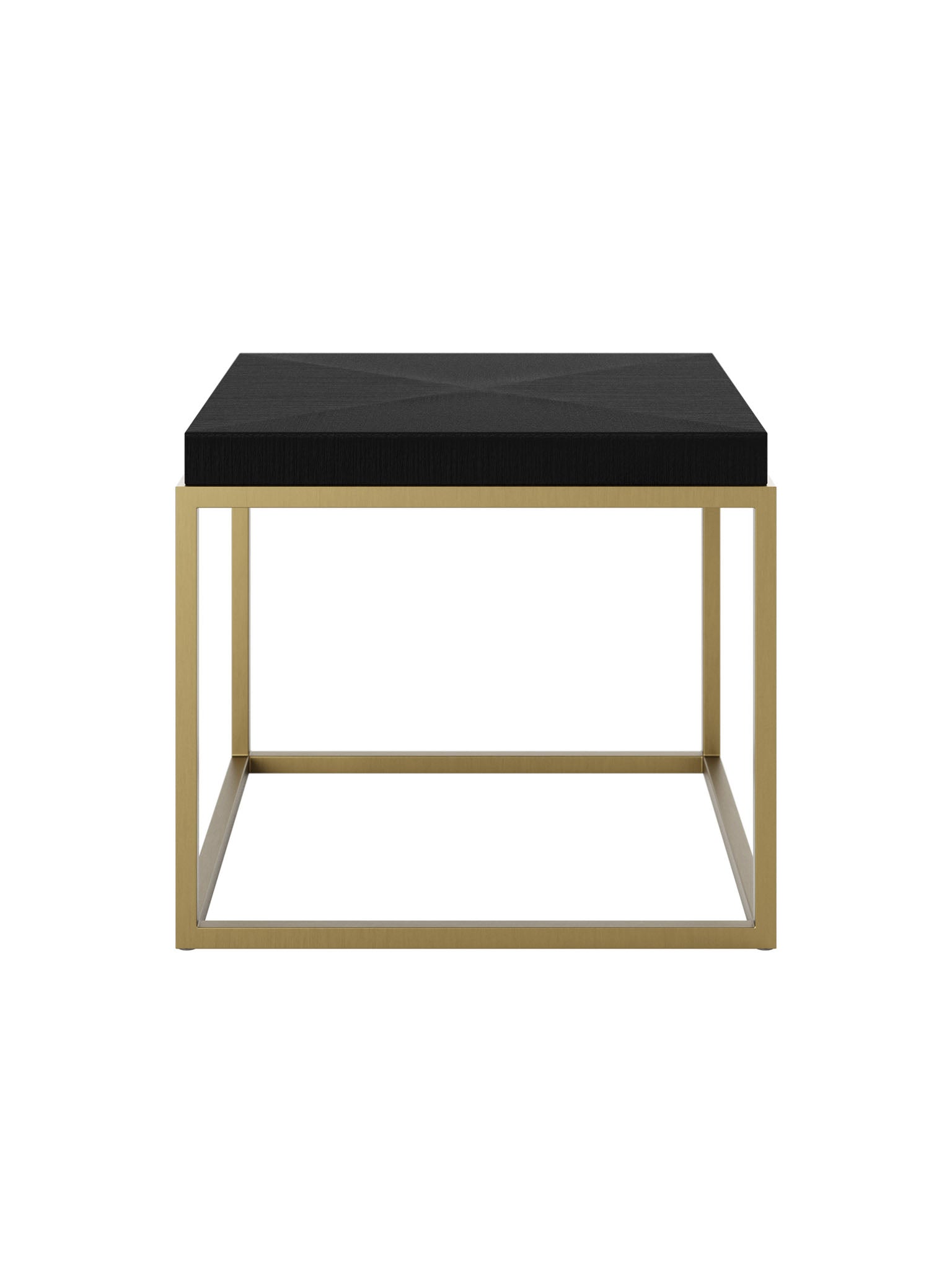 End Table with Brass Style Accents