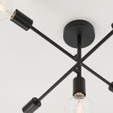 Elias Small Black Metal Ceiling Light