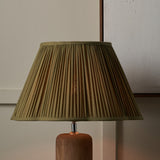 Evelyn Olive Scalloped Lamp Shade
