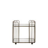 Verona Metal Art Deco Drinks Trolley