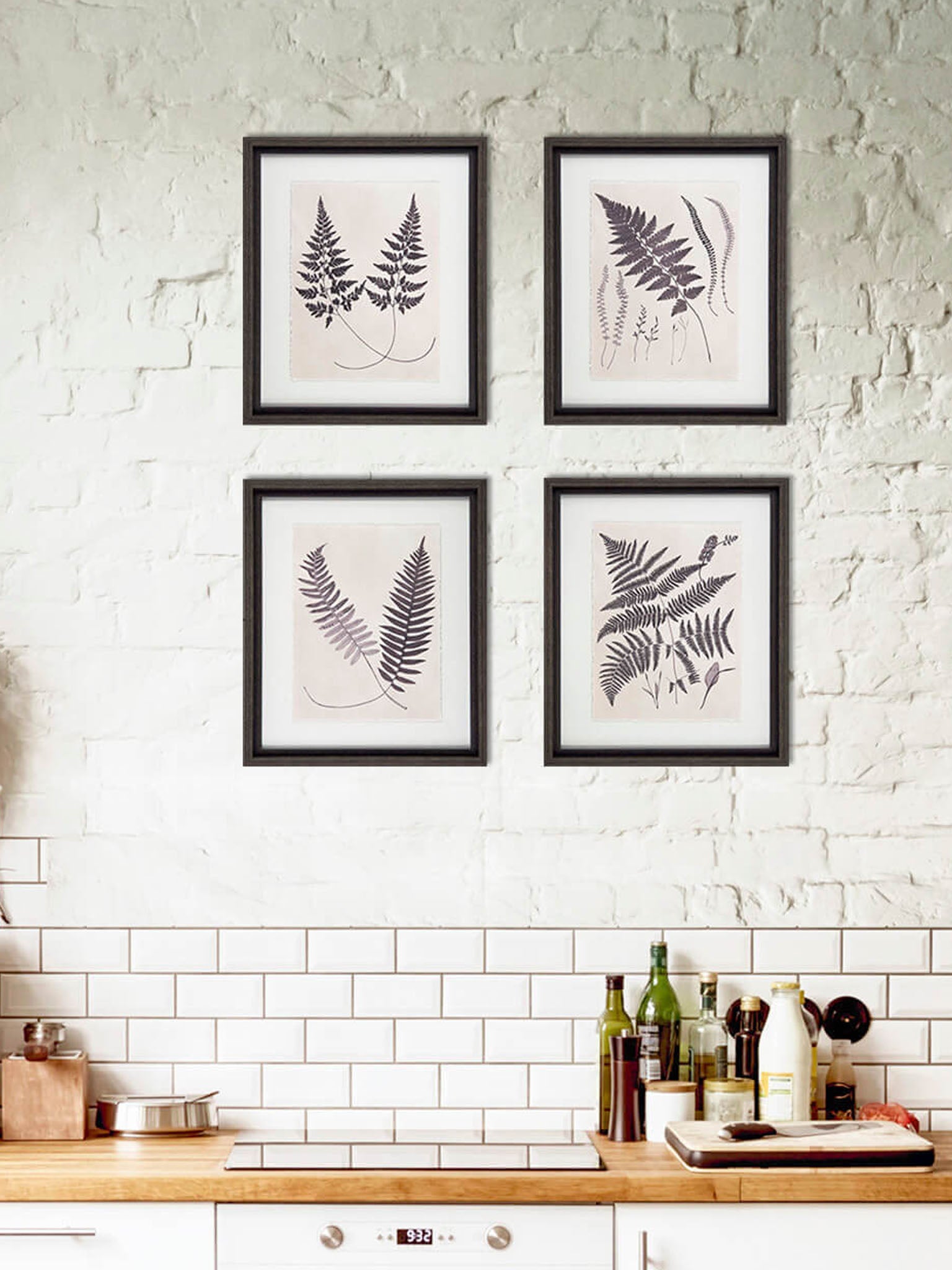 a neutral botanical image printed on torn edge watercolour paper,