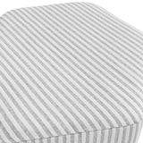 Wainscott Grey Stripe Stool