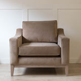 Harper Armchair in Bark Velvet