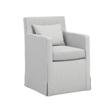 Fairfield Grey Thin Striped Dining Chair