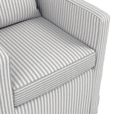 Fairfield Grey Thin Striped Dining Chair