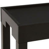 Black two tier console Table