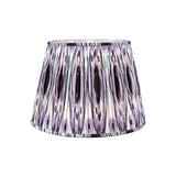 Java Lilac Ikat Patterned Gathered Tapered Shade