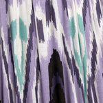 Java Lilac Ikat Patterned Gathered Tapered Shade