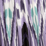 Java Lilac Ikat Patterned Gathered Tapered Shade