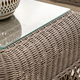 Chamonix outdoor set with weaved PE rattan