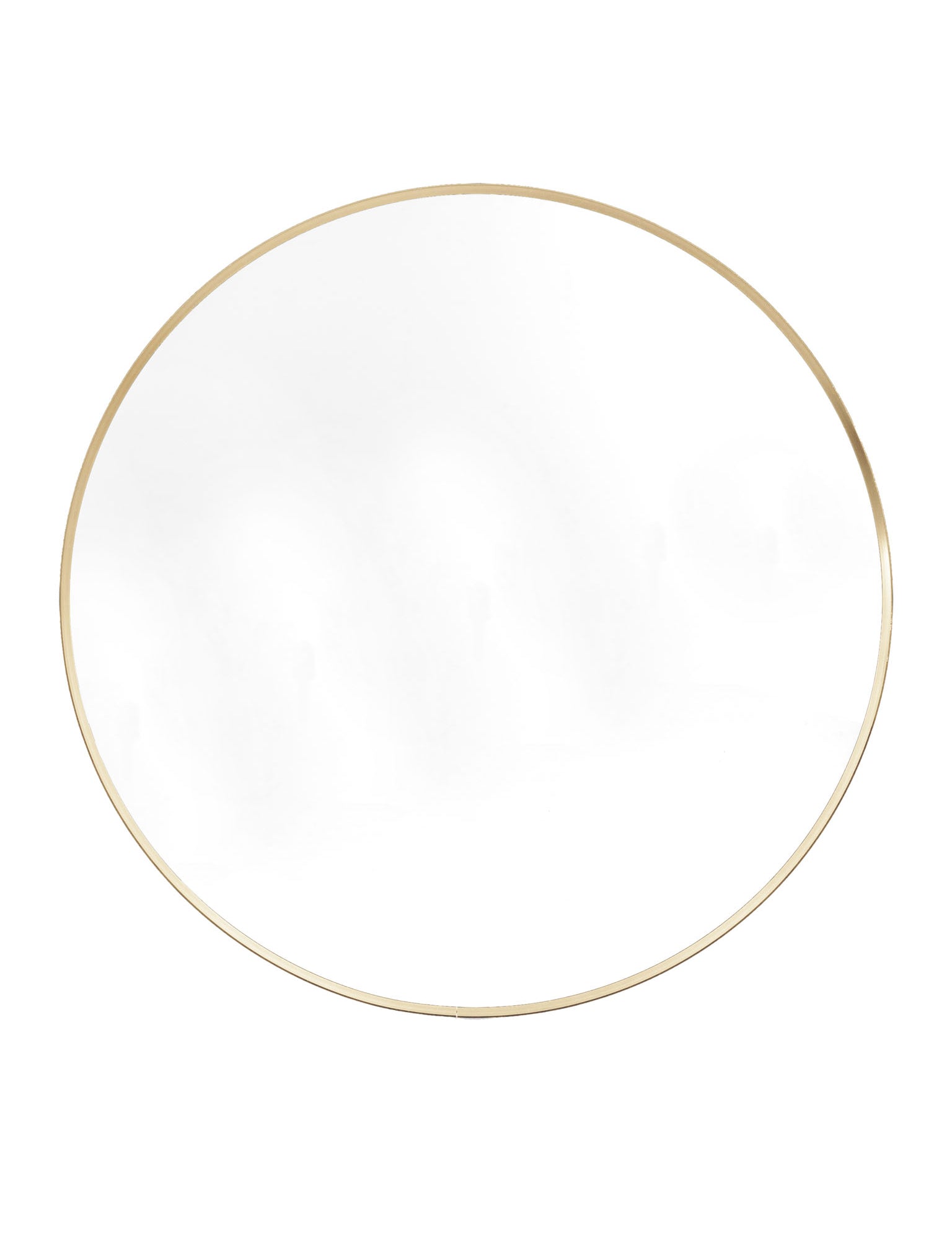 Large Round Mirror in Gold