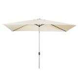 This 2x3m Parasol offers an unusual rectangular design. It features a tilt and crank mechanism, for easy adjustment of the parasol.
