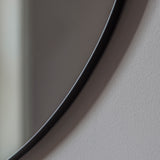 Black Round Mirror