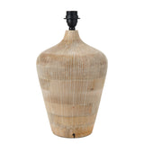 Amed White Wash Textured Wood Table Lamp