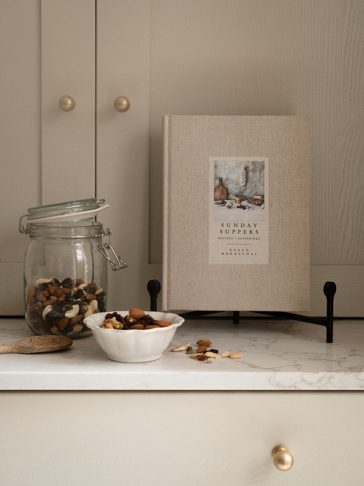 black cookbook stand 